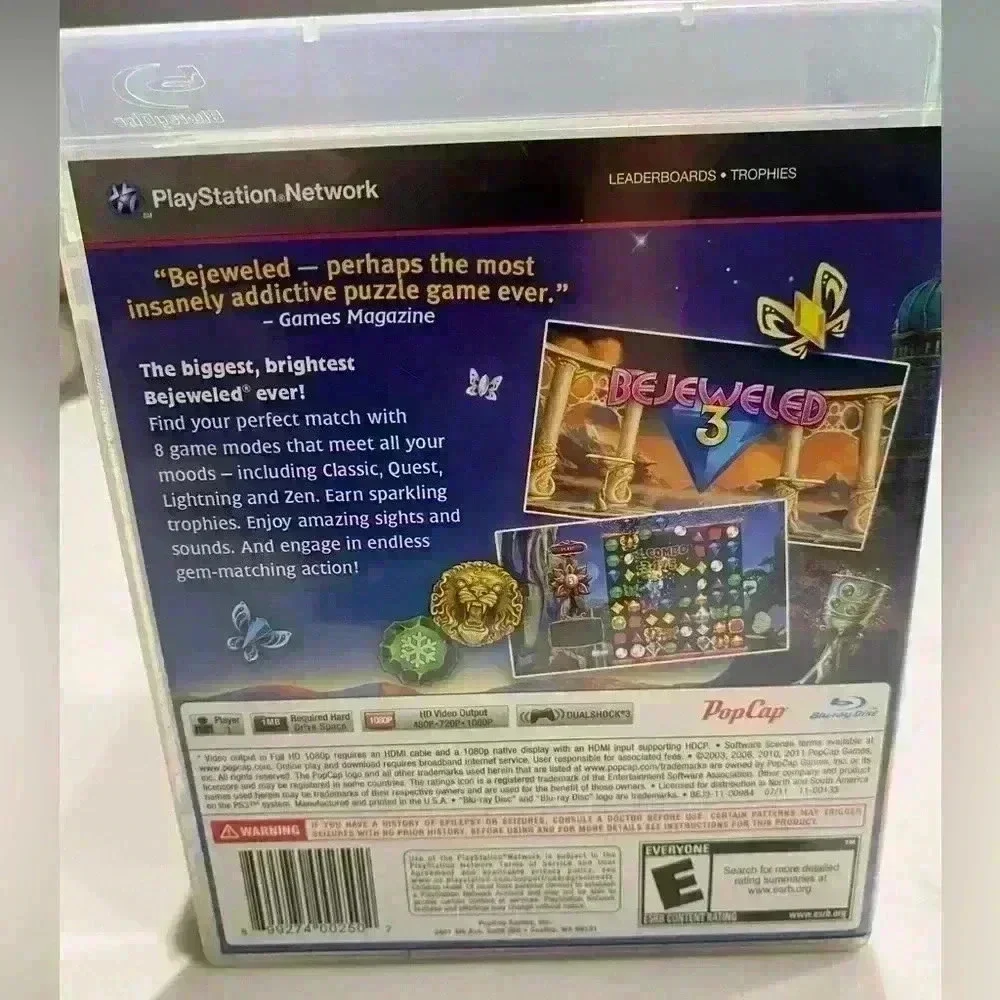 Sony PS3 Game Bejeweled 3